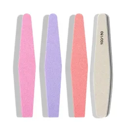 5pcs/Lot Mix Color Nail Files Schwamm Diamond Nagelpuffer Datei Waschbares Lime Unghie 100/180 Nagellackpuffer Block Lieferanten