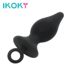 Ikoky Mini Anal Plug Butt Plug für Anfänger mit Pull Ring Silicon Erotikspielzeug Sexspielzeug für Männer Frauen Prostata Massagebaste Q1707181149773