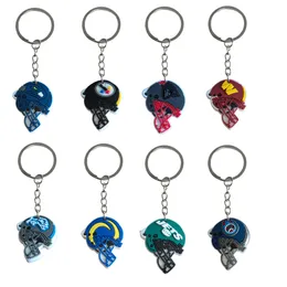 Keychains Lanyards Sports Helmets Keychain Key Ring For Boys Women Men Keyring Suitable Schoolbag Girls School Day Birthday Party Supp Otbto