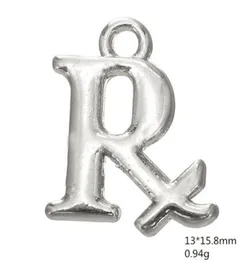 Símbolo de farmácia RX Message Charm Outras jóias personalizadas017405971