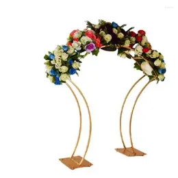 Vases Wedding Gold-Plated Geometric Flower Stand Centerpiece Rack Arch Road Lead for Event Decoration 5pcs/ lot