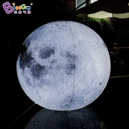 Kişiselleştirilmiş 6m Dia (20ft) Blower Reklam Şişme Gezegenleri Ay topu Ekle Işık Oyuncakları Spor Enflasyon Balon Modeli Parti Etkinliği Dekorasyonu