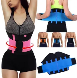 Fashionwomen justerbar midjetränare Trimmer Belt Fitness Body Shaper Back Support för en timglas Shaper Black Pink Green Blue9450376