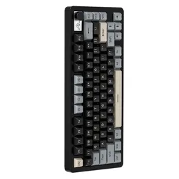 Trådlöst mekaniskt tangentbord 65% knoppstyrning CNC Aluminium Gaming Keyboard BT/2.4G/Wired Hot Bytesbara förbehållna switchar Packmonterat RGB-tangentbord för WIN/MAC