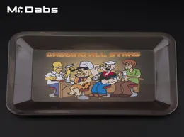 Retail Rolling Tray Dabbing Alla stjärnor Fack med S L Size Metal Pallet med söt stil för röktillbehör 9066611