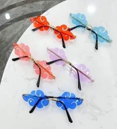 Okulary przeciwsłoneczne 2022 S Cloud Rimless Women Men Mężczyzne Mężczyzne okulary przeciwsłoneczne Vintage Fashn Funny Shades Retro Eyewear UV4004982853