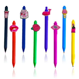 Laser wskaźnik różowy motyw 2 25 Ballpoint Pens Pens Cute School Uczniowie Prezenty dla pielęgniarki MTI kolor jumbo graf ołówek OT2V7