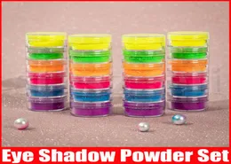 USHESHADOW POLVOLO MACCHIO 6 Colori Neon Eye Shadow Set Beauty Eyes Cosmetics Nuovi Eyes Powder Eyes 6pcs Kit Dispositivo Nail Art Powder2335353