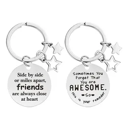 Inspirational Keychain Sometimes You Forget You're Awesome key Rings Funny Metal Key chains Gift Best Friend Keychain