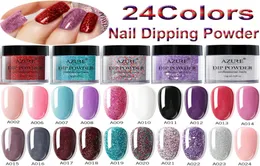 Azure Beauty Dipping Powder Glitter Gradient Color Nail Pulver Decorations 23 Colors1931821