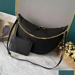 Torby wieczorowe designerka torebka torebka gaza luksusowe kobiety torebki damskie łańcuch hobo crossbody wytłaczanie pół księżyca messenger zippe dhckt