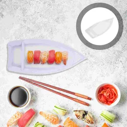 Dinnerware Sets Sushi Boat Plate Decorativo Doméstica Fria Bandeja de Cozinha Gadget de Cozinha Japonesa Estilo Múltiplo Sashimi Prato