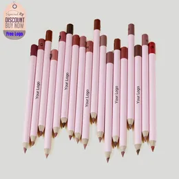 Lápis de lápis de lábio marrom rosa impermeável Lápis Privado Pigmento Longa LiPliner Cremosa Custom 240506