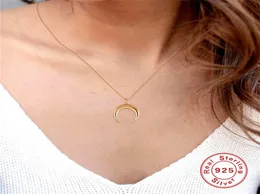 Designer de marca de grama de abril 100 925 colares de pingentes de lua de prata esterlina para mulheres designer de moda Women039s colar simples 4615316