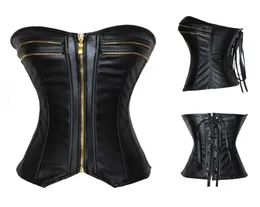 Steampunk Sexy Black Fucice in vetro Overbust Halter Corset Top Waist Corselet Burlesque Costume Corsets5236056