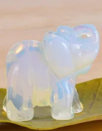 Figuras de elefante opalita Mini animais artificiais Mineral Stue Craft for Decor Healing Crystal Gift C190416015376734