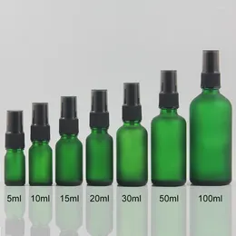 Бутылки для хранения высокого класса 30 мл стеклянных аэрозольных баллонов 1 духи 1 унции с черным насосом