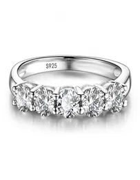 Z CeriCate 925 Pierścień Srebrny Pierścień Luksusowe pierścienie cyrkonowe dla kobiet Eternity Obiecaj CZ Crystal Finger Pierścień Wedding Jewelry6270534