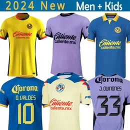 Plus storlek 3xl 4xl 2023 2024 2025 Liga MX Club America Soccer Jerseys R.Martinez Giovani Home Away 3rd Training Shirt 24 25 Football Fans Player Version Kid Set Sets