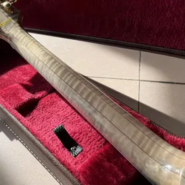 ホワイトハープ 6本弦 木製 DHgate.com:White Tiger Flame Maple Hand Guitar: 6-Pin