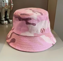 Designer Bucket Caps panama Hats Luxury Women Girl Camouflage Pink Bonnet Beanies Sun Hat Ladies Fisherman Cap Snapbacks Fedora Fitted Woman sunhat Gift