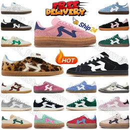 Free shipping casual shoes for men women designer platform sneakers Black White Gum Pink Velvet Red Green Suede Blue Silver mens womens outdoor sports trainers