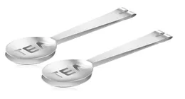 Ferramentas de café Reutilizável Sagre de chá de aço inoxidável Tongs Tongs Tea Sagezer Strocerter Suporte de metal Mini Sugar Clip Coffee Za60809583432