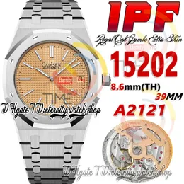 IPF 39MM ZF15202 CAL 2121 SA2121 MANS ANTAWATION WATTER ULTRA-SHIN 8 6MM ROSE GOLD DIAL STACK STACERS SUBLEST SU 173C