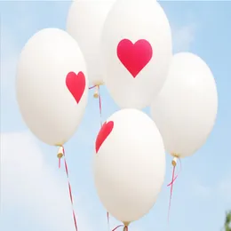 100pcs Latex Roter Herzballons Runde Ballonparty Hochzeitsdekorationen Alles Gute zum Geburtstag Jubiläum Dekor 12 Zoll 255z