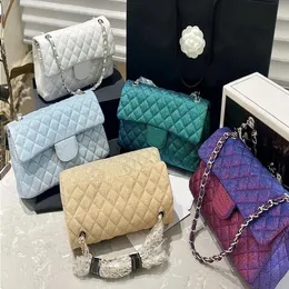 Sacchetti di moda sirena color 255 borse da borse lampeggiano per spalla di lusso sacchetti trapunti classici sacchetti trapunti da donna a catena quadrata matelasse cross body ba vkip