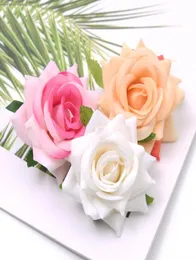 1st 6CM7CM Silk Flower Dahlia Rose Artificial Flower Head Wedding Decoration Diy Wreath Present Box Scrapbooking Craft Jllkfu6028994