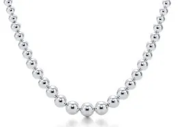 Ankunft Silber 925 Silber Perlen Halskette Anhänger Halsketten Charme Größe mit Kasten und Dastbag5114735