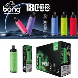 BANG BANG ORIGINALE 18K BUFS SHISHAO SHISHA MISUALITÀ E SIGAGERETTA 18000 DEVISIBILI DEI POD PREMATO PREMAI PREFENDO