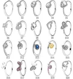 Real 925 Sterling Silver Rings CZ Diamond Anillo en Forma Anillos de Boda Joyeria de trasmiso para Mujeres 59 M26628186