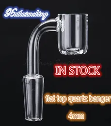 4mm Stock Smoking Accessories Flat Top Quartz Banger Bowl Dia 215mm for 155mm 10mm 14mm 19mm Joint 6434413613