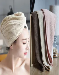 Magic Microfibre Hair Szybkie suszenie Suszarka W Kąpla Kapelusz Szybki prysznic Turban Ręcznik Dry9620365