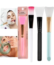 1 st silikonmaskborste Diy Mud Mix Facial Foundation Skin Care Beauty Makeup Brush Applicator3361329