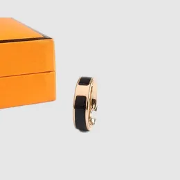 Anelli di design ad anello d'amore per donne ad anello oro oro placcato in oro argento di alta qualità arancione arancione 6mm di fidanzamento di lusso gioielli popolari dimensioni 6-10 ZH017 C4