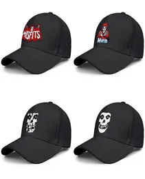 Danzig Misfits Fiend Skull Siyah Erkek ve Kadın Beyzbol Kapağı Tasarımcı Golf Serin Fitted Özel Benzersiz Klasik Şapkalar G7705873