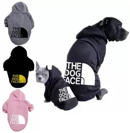 20Color Designer Pet Clothes Sweater Dog Apparel Four Seasons Medium och Large Dogs Hoodie The Doggy Face Labrador French Bulldog 7949240