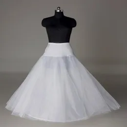 Stokta İngiltere ABD Hindistan Petticoats Crinoline Beyaz A-Line Gelin Anayasası Kayma Yok Tam Uzunluk Petticoat Akşam Balo Düğün 283a