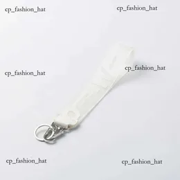 Lanyards Key Checkians Chain Off Withe Luxury Rings Clear Rubber Jelly Letter Print Keys Ring Fashion Men Off Клавиц Женские Класные Компания 0F71