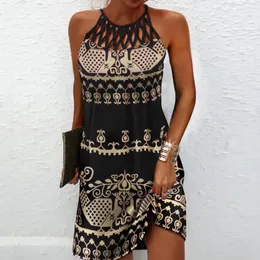 Sexig kamisolklänning för kvinnor 2024 Summer Beach Boho Sundress Loose Kirt Elegant Female Clothing Bodycon Vestidos Mini Dres 240506