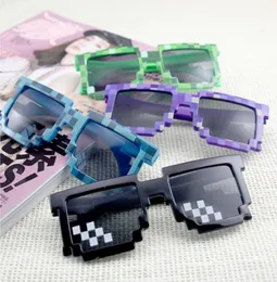 Мозаичные детские солнцезащитные очки на открытом воздухе модная мода бренд ретро -проверка личность.