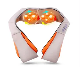 Hela U Shape Electrical Shiatsu Back Neck Shoulder Body Massager Infraröd uppvärmd knådande Carhome Massagem5175398