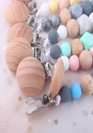 Fashion Silicone Baby Pacifier Clip Wood Beaded Holder Clips Anti Dropping Chain Appease Maternal And Infant Products 5bq D22371854