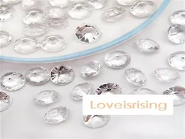 18 färger pick500 st 10mm 4 karat klar vit diamant konfetti faux akryl pärla bord spridning bröllop gynnar party dekor28592794699299