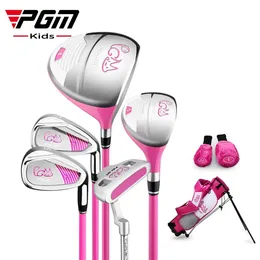 Clube de golfe para crianças da PGM Conjunto de golfe de 312 anos para crianças iniciantes para crianças que treinam madeira putter swing bag presente jrtg007 240425