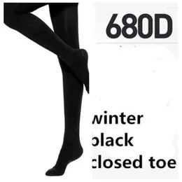 Kadın Çorap Terapötik 20-30 mmHg Rehabilitasyon 680D Sıkıştırma Külotlu çorap şekillendiricisi Legcompression Taytlar 2024 Sonbahar Kış Siyah