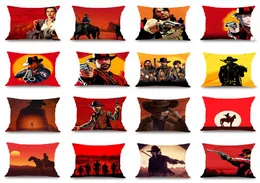 Популярная игра Red Dead Redemption 2 Pattern Print Cotton Linen Polyester Throw Cases Care Coashion Cover Sofa Home Decor Pillo4969394